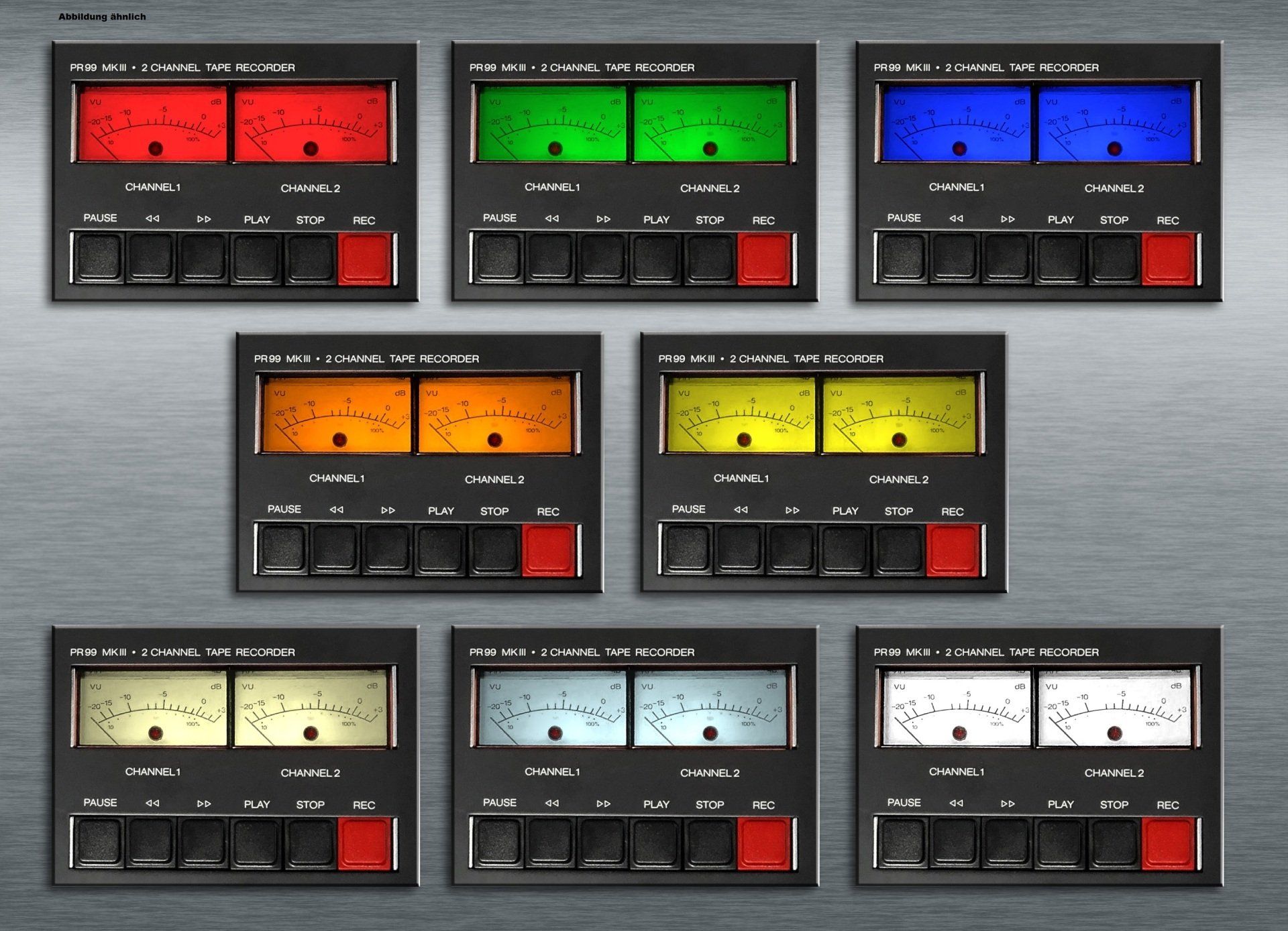 VU-Meter-Beleuchtung für Revox B77, PR99 in 8 Farben, Premium-Hifi empfiehlt warmweiß  VU-Meter-Beleuchtung für Revox B77, PR99 in 8 Farben, Premium-Hifi empfiehlt warmweiß