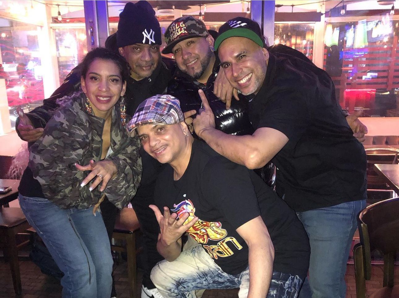 (Left to Right) Rok, Frank, Crz, DpOne, Kwik at DP's birthday at Barrio BX.