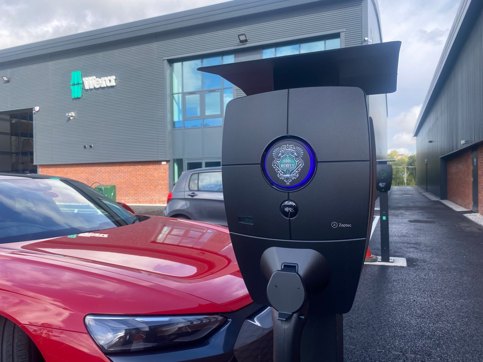 DUS GROUP Custom Branded EV Chargers at Wera Tools Uk