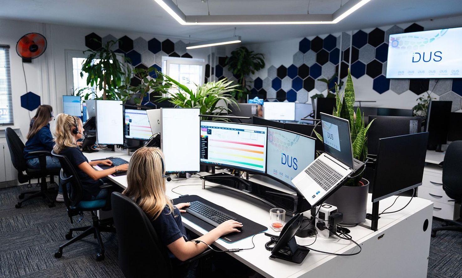 DUS office in Peterborough, Whittlesey showcasing the customer service team working.