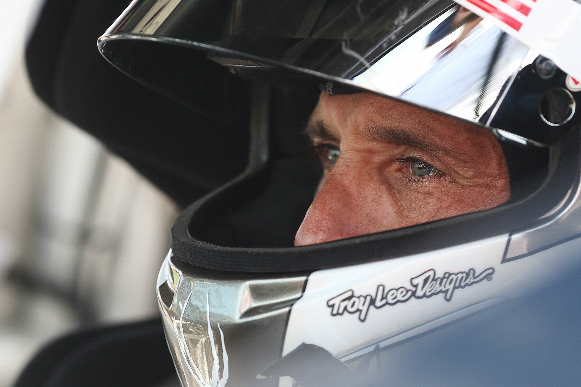 US Actor and race driver Patrick Dempsey in his Porsche Supercup car at the Circuit de Spa-Francorchamps near Spa, Belgium, 23 August 2015. Photo: David Ebener/fototronik.de