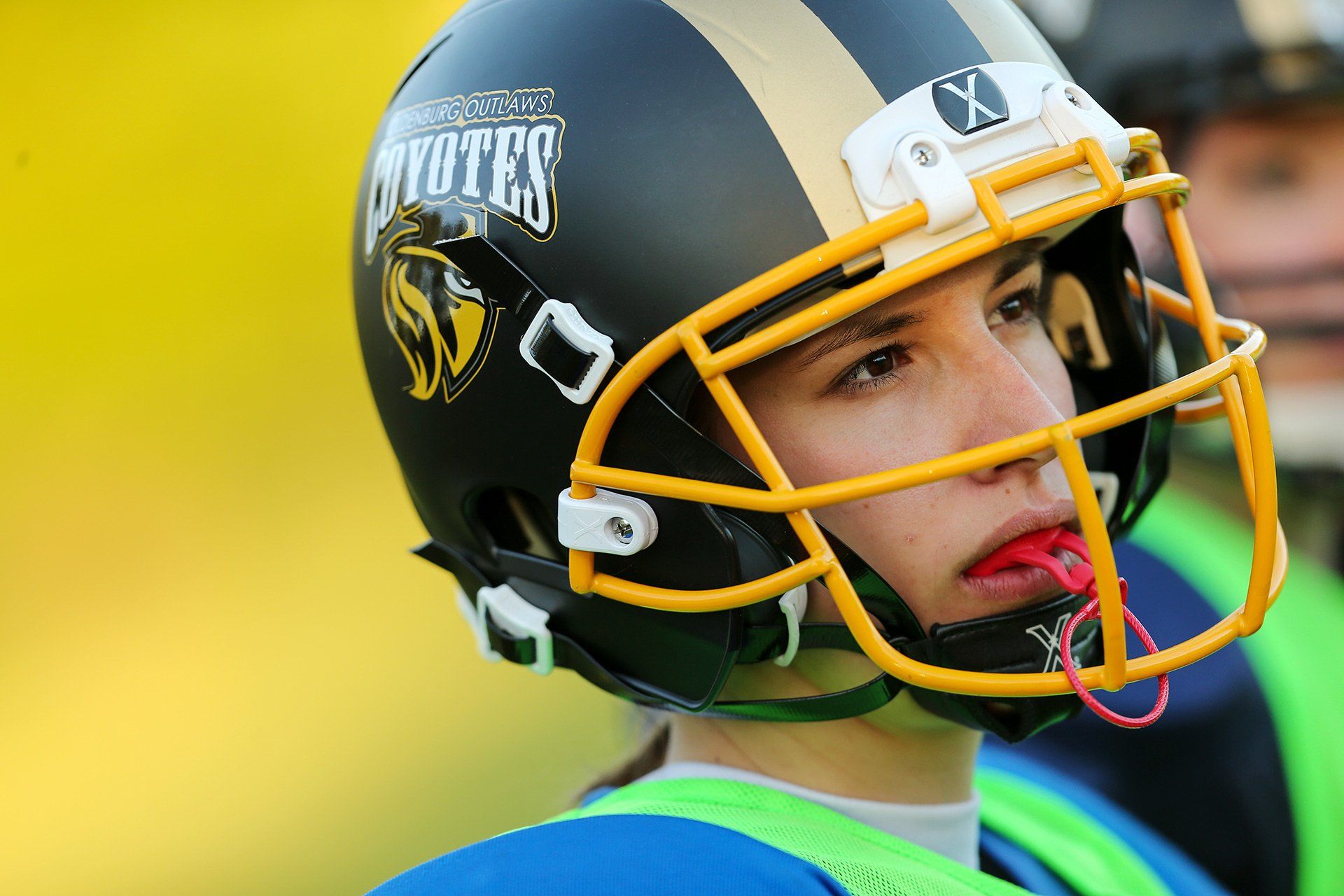 The Oldenburg Outlaws Coyotes, the women's American football team, train at Sportpark Osternburg on 7 May 2018. Photo: David Ebener ***Keywords*** #Saturday report, Saturday report, report, Oldenburg Outlaws Coyotes, SPO, sport