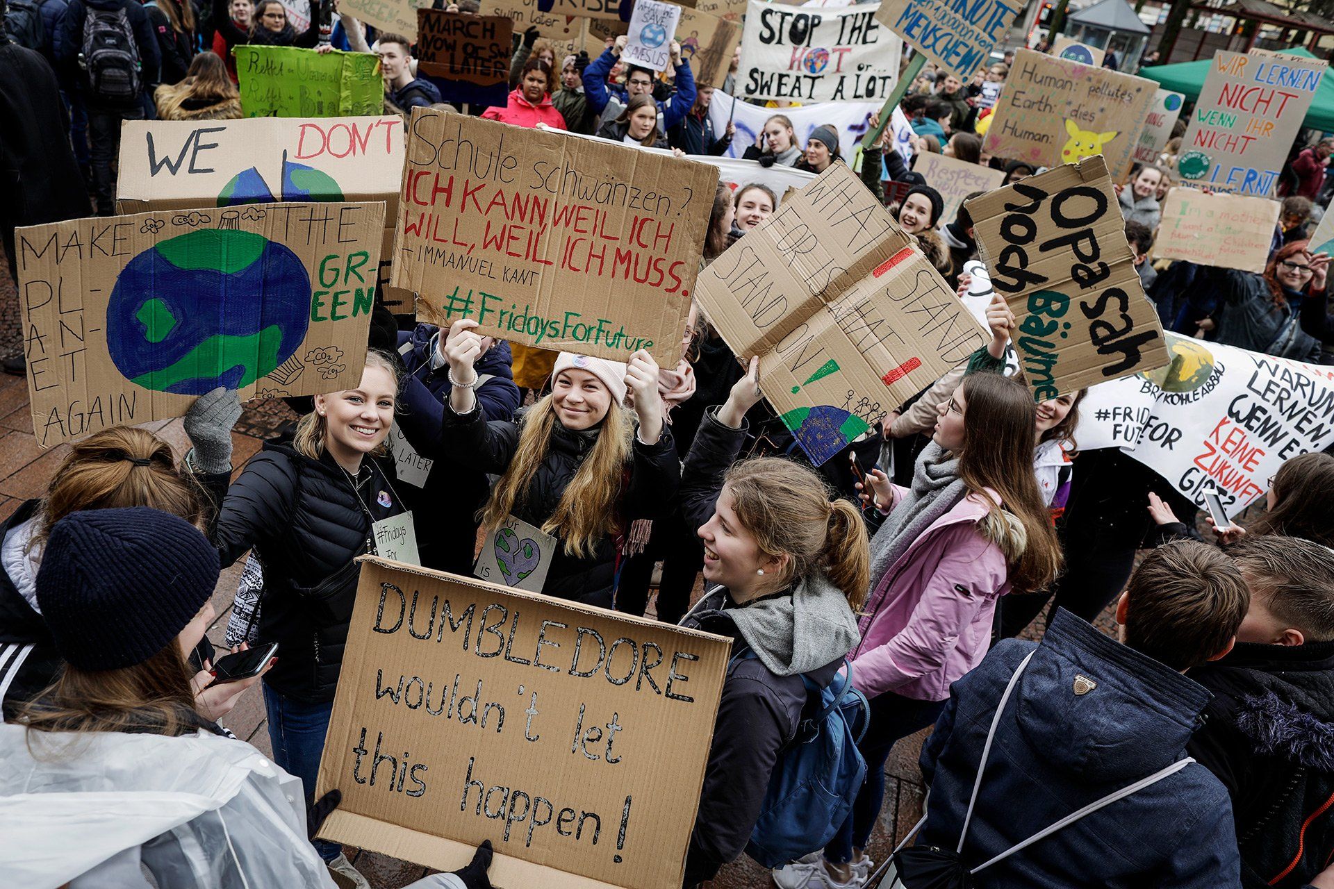 Fridays for Future - Schülerinnen und Schüler streiken am 15.03.2019 unter dem Motto