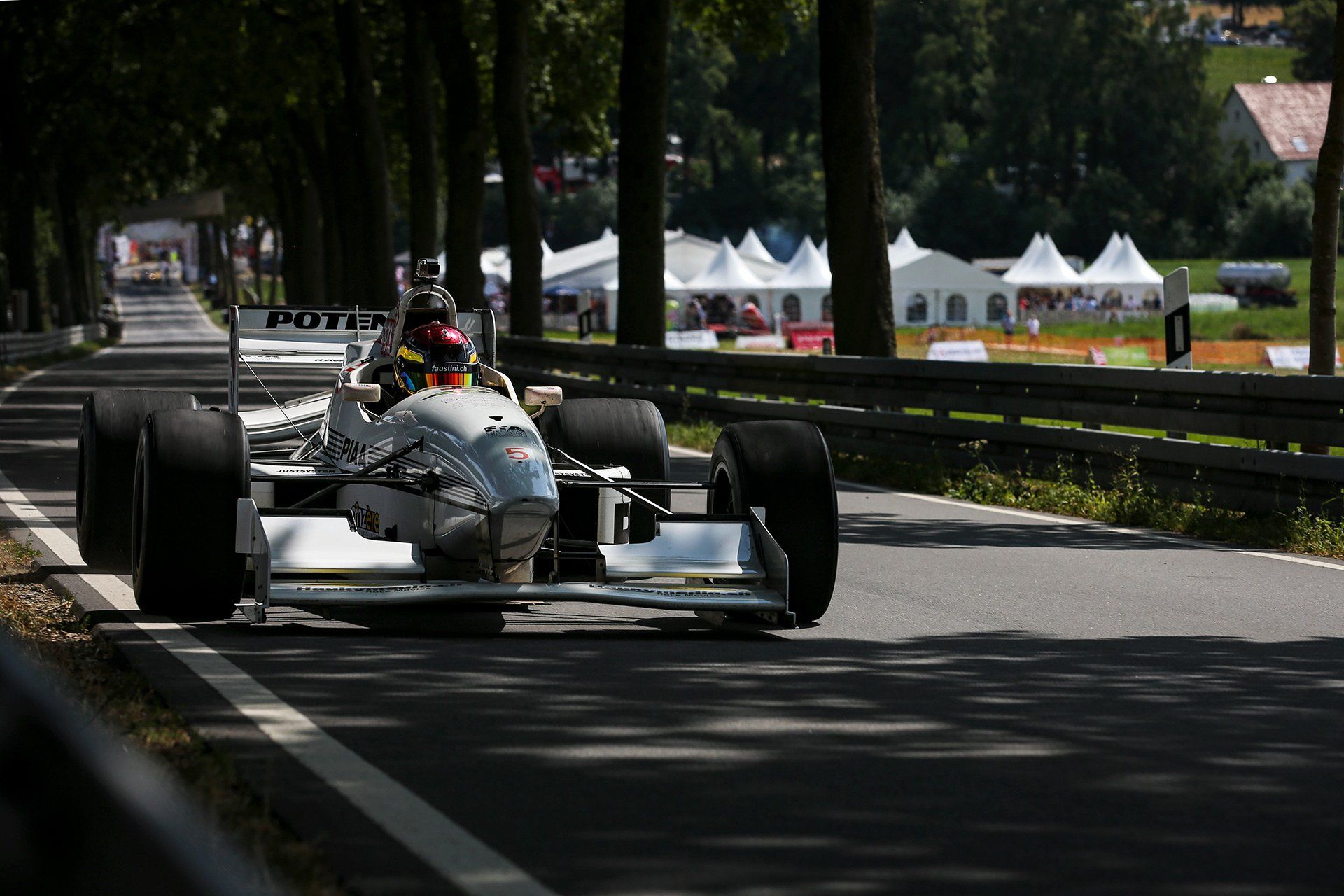 Robin Faustini (CHE) startet mit seinem Reynard K01 am 04.08.2019 beim 52. Int. Osnabrücker Bergrennen am Uphöfener Berg in Hilter-Borgloh. Foto: David Ebener ***Stichworte*** Internationales Osnabrücker ADAC Bergrennen, MSC, Motorsport, Rennen, Rennsport, Rennstrecke, Hilter am Teutoburger Wald, aTW