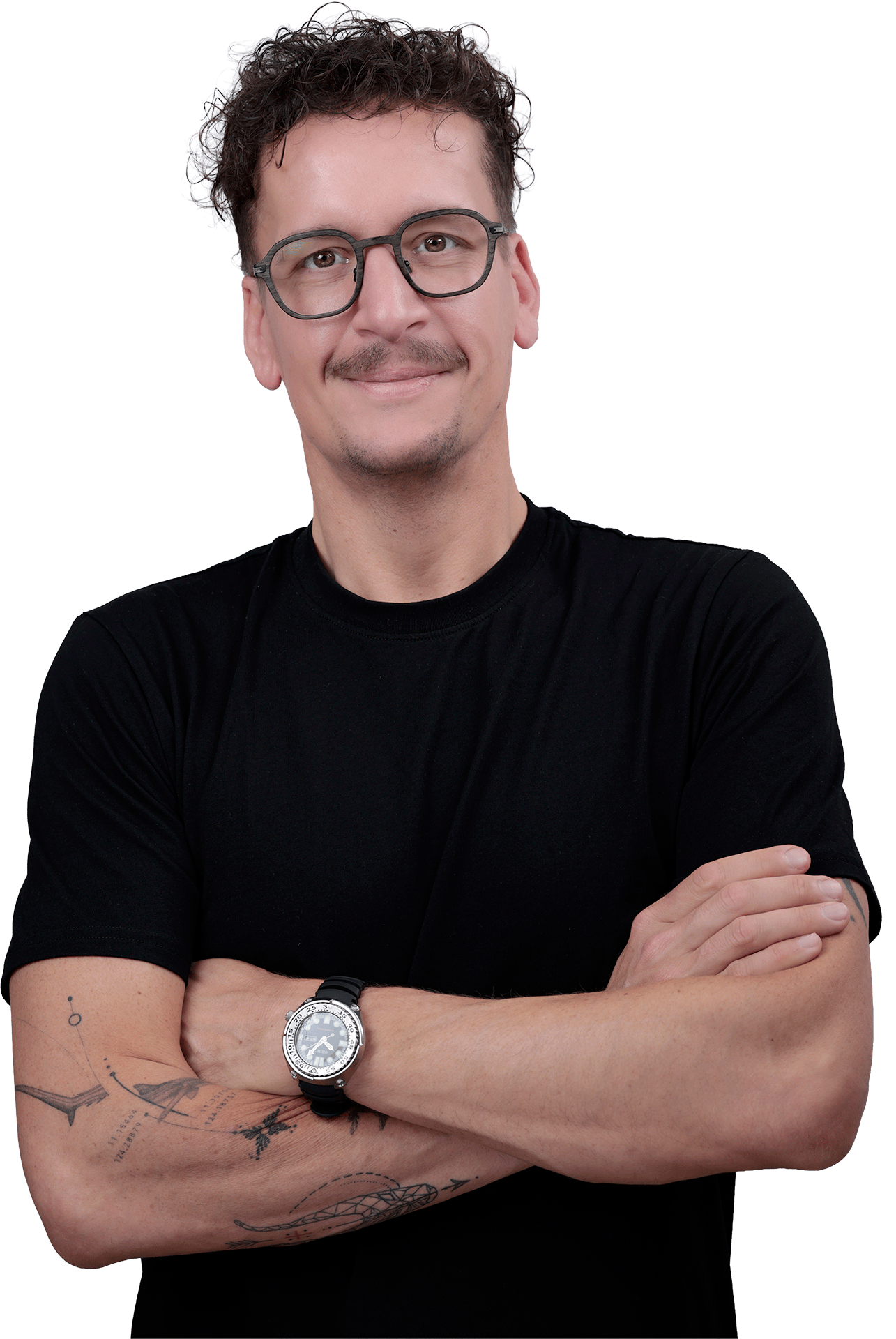 David Ebener mit Kamera