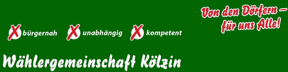 WG Kölzin Wählergemeinschaft Kölzin