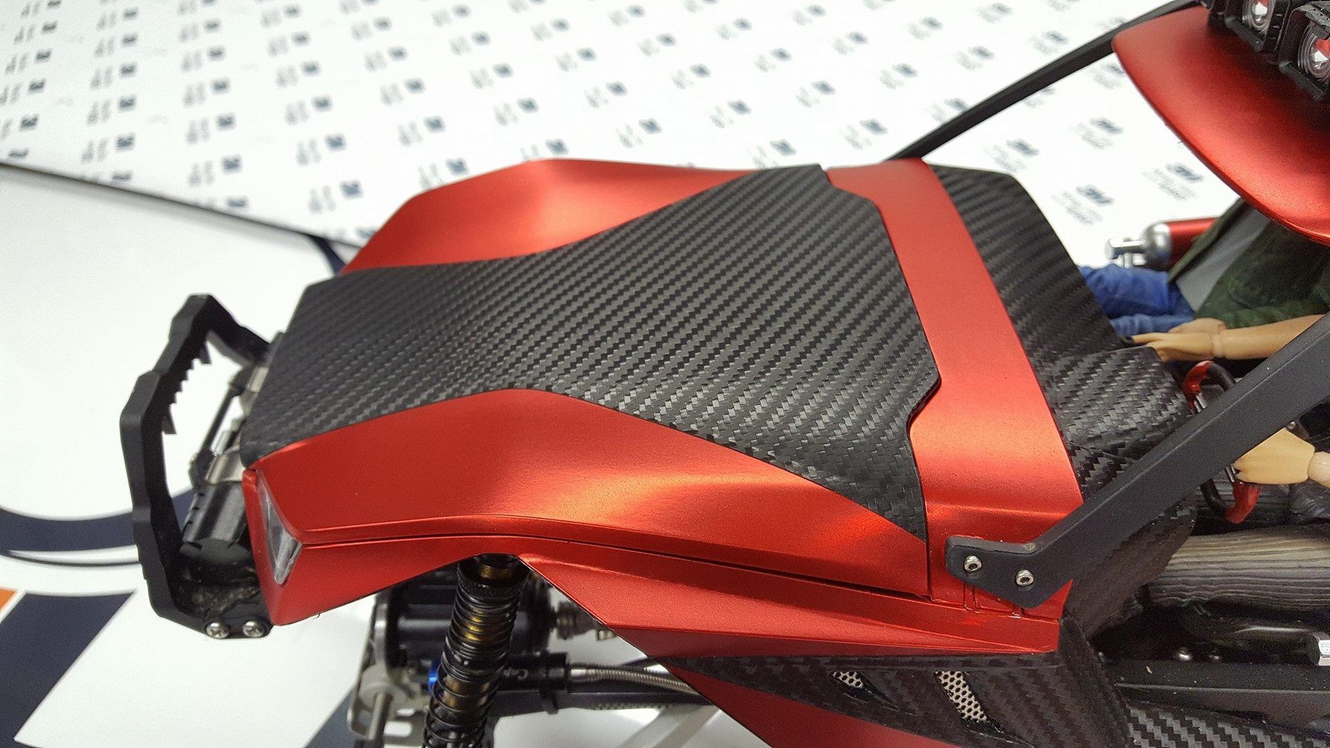 Detailansicht von CapoRacing ACE1 mit Folierung.