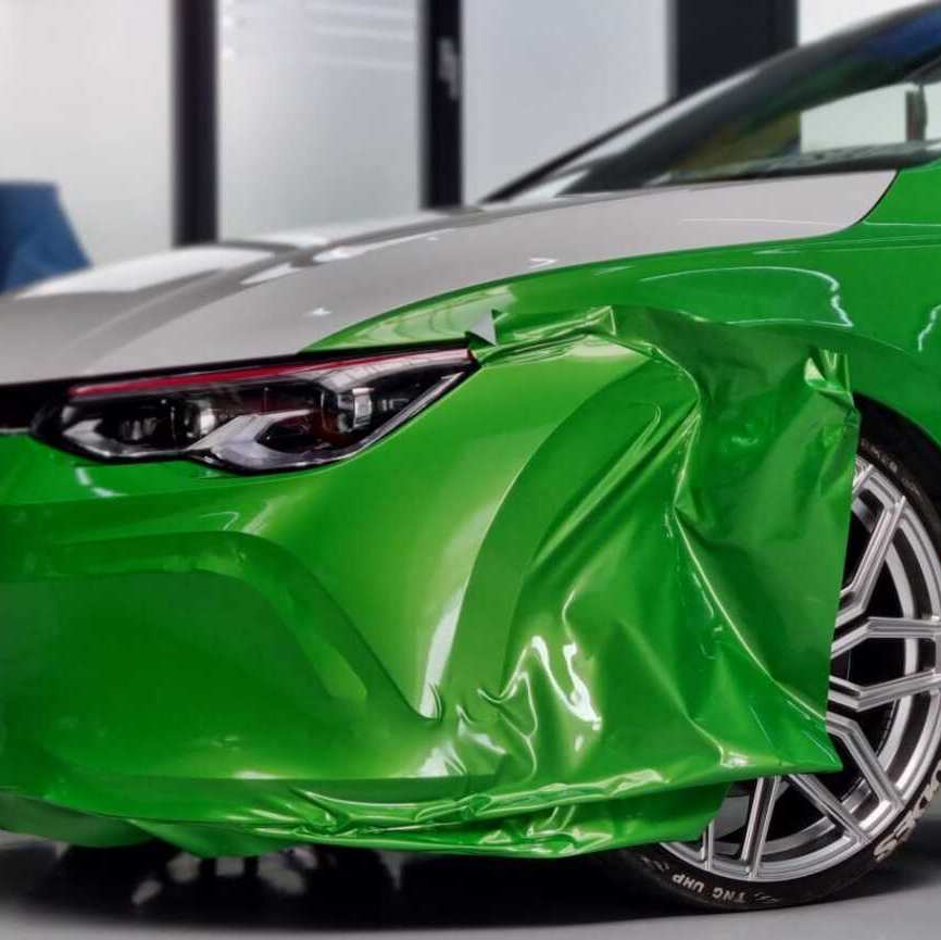 Detailansicht der Umsetzung von Carwrapping