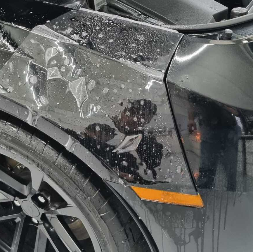 Umsetzungsbeispiel Steinschlagschutzfolie.