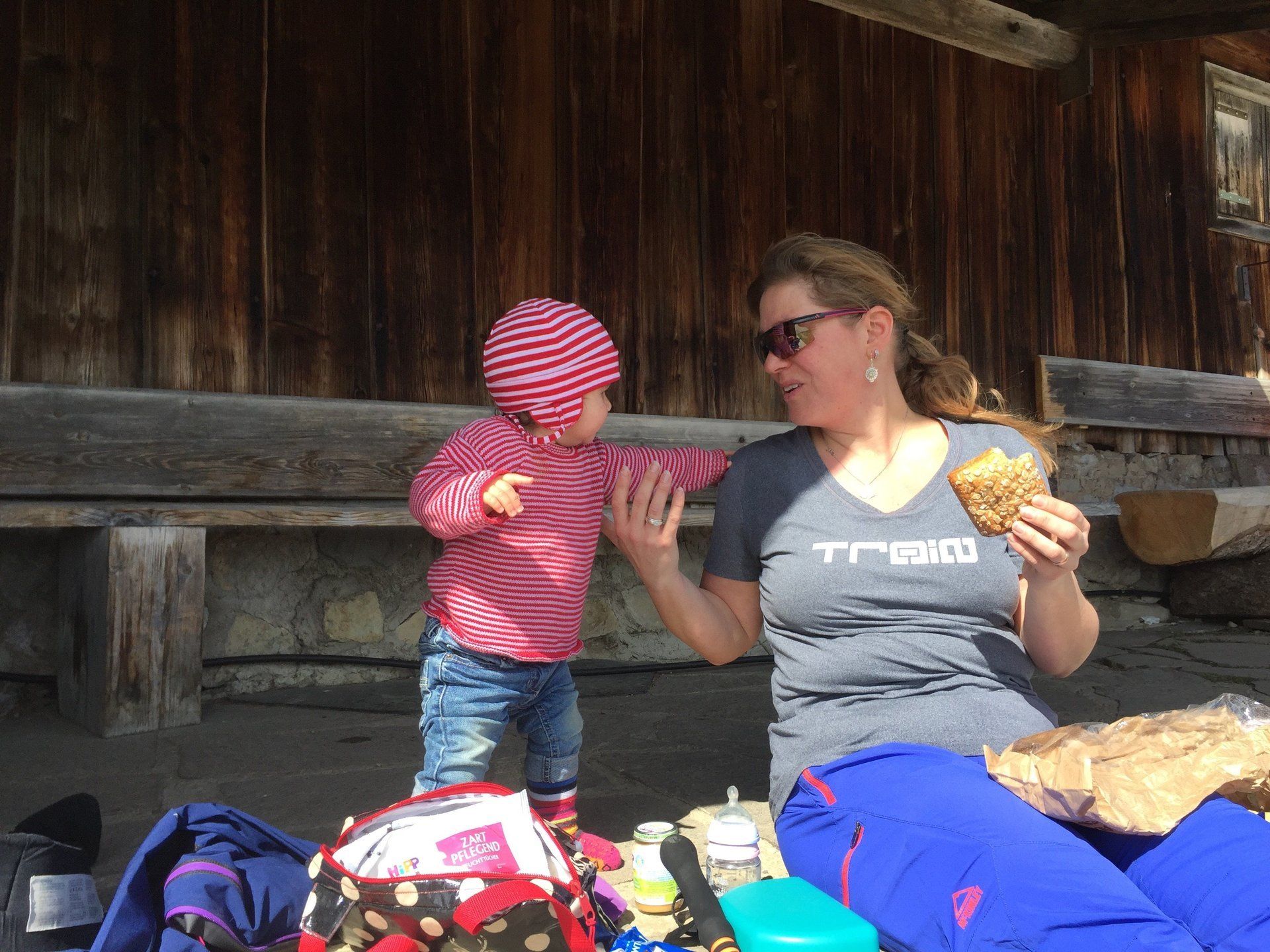 Mamas Bauchladen auf der Hütte