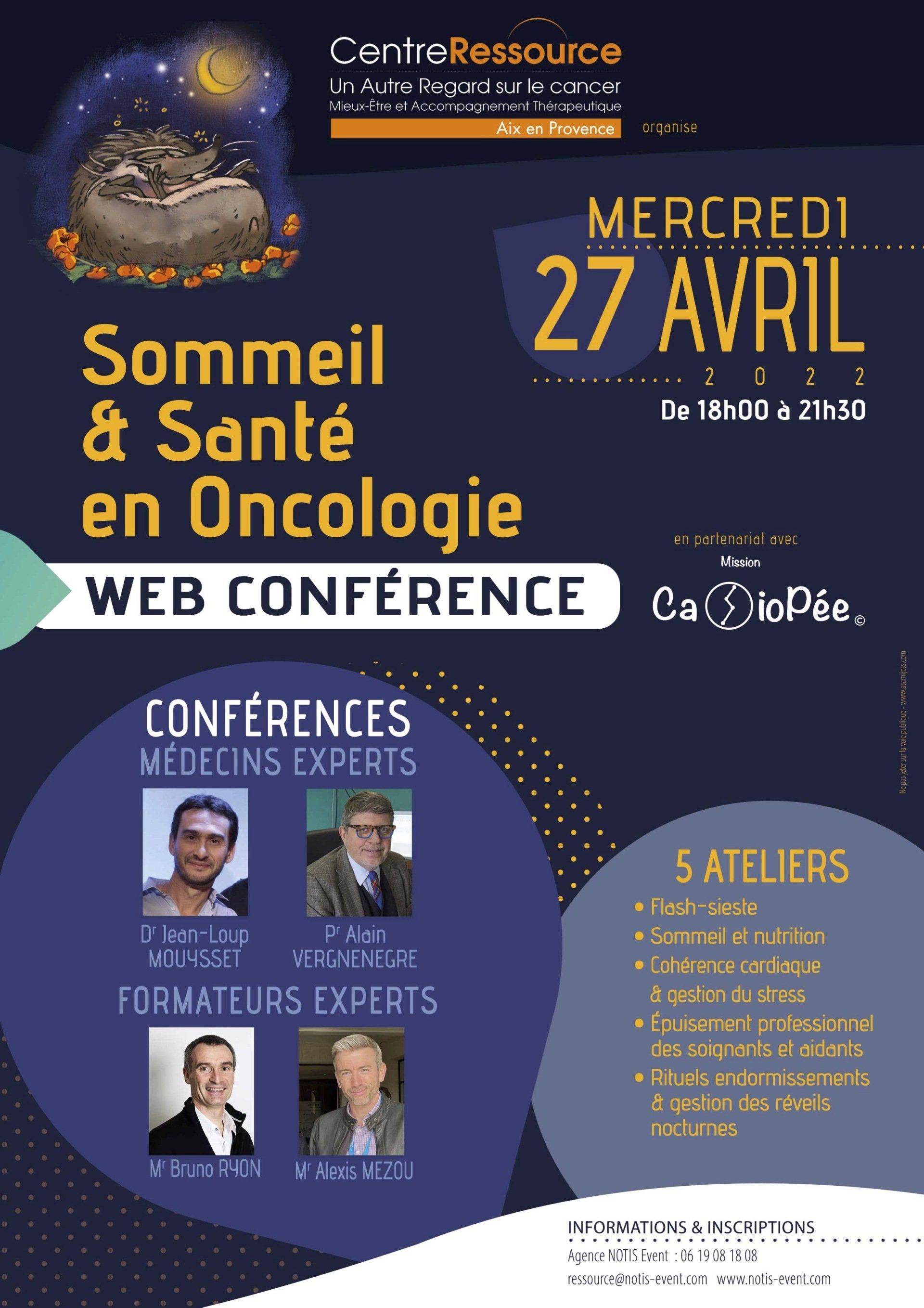 AFFICHE SOMMEIL ET SANTÉ EN ONCOLOGIE