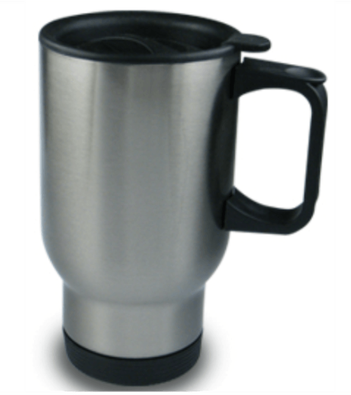 printed metal travel mug