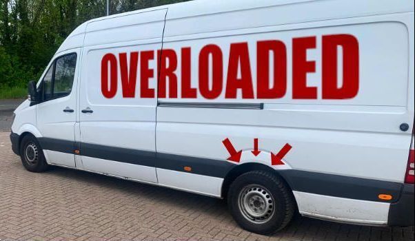 Panel vans like this one pictured generally hold around 800kg once you factor in the weight of the driver, fuel and any accessories  Think of one way van hire to or from Spain? Get some insights from BMC European Moving about the pitfalls and dangers
