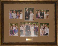 50th Wedding Anniversary Photo Collage Frame Frame displaying photos from a 50th wedding anniversary celebration