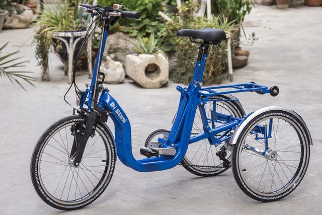 Das klappbare Dreirad von Di Blasi passt in jeden Kofferraum faltbare Dreirad von Di Blasi