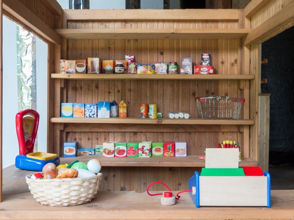 Ferienhof Hohe Fränkische Schweiz Kaufladen in der Spielscheune