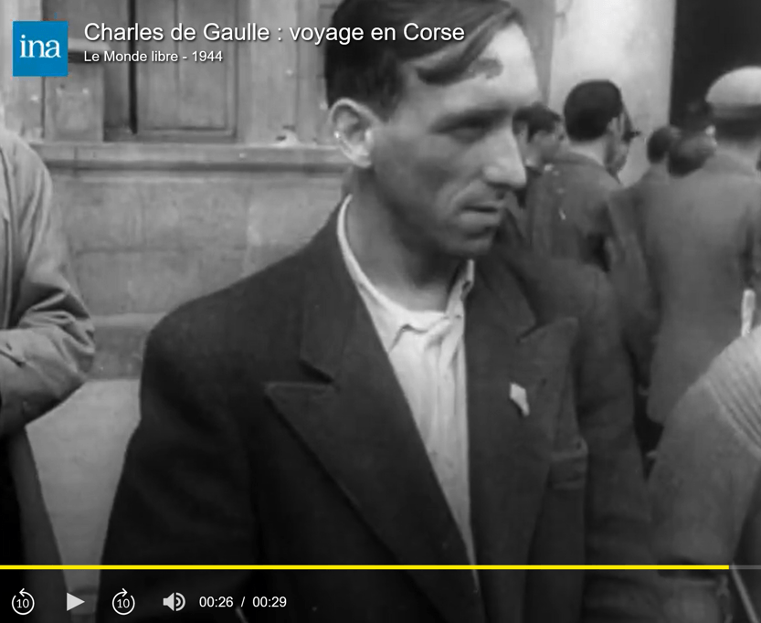 General De Gaulle congratulate Stamatin Stamatin was our father resistance name during ww2 . He responded to Jean Moulin as head of resistance in Corsica