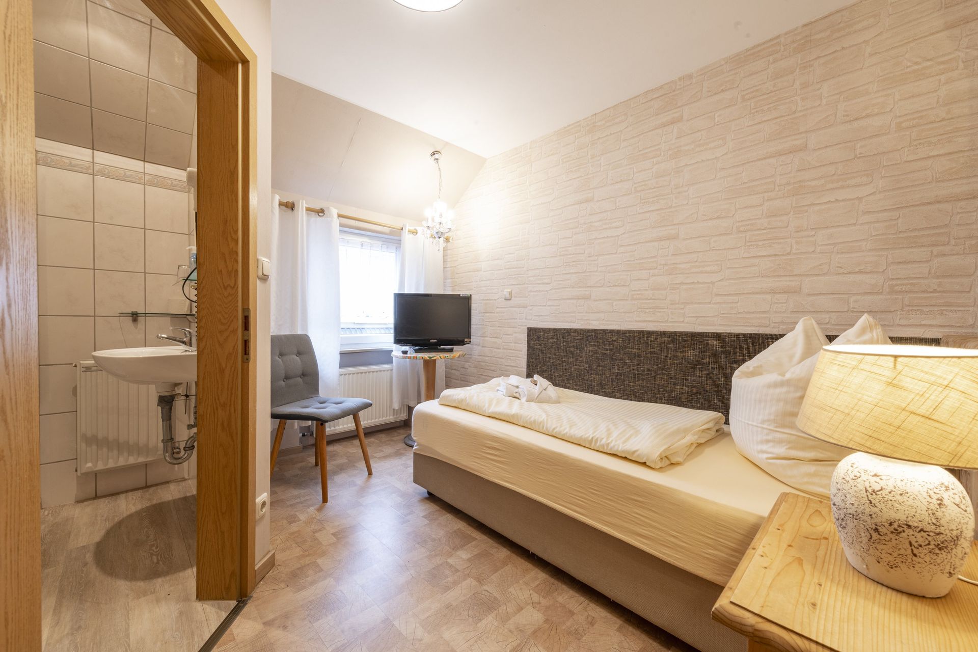 Bildbeispiel vom Einzelzimmer vom Landhotel-Gasthof Stern