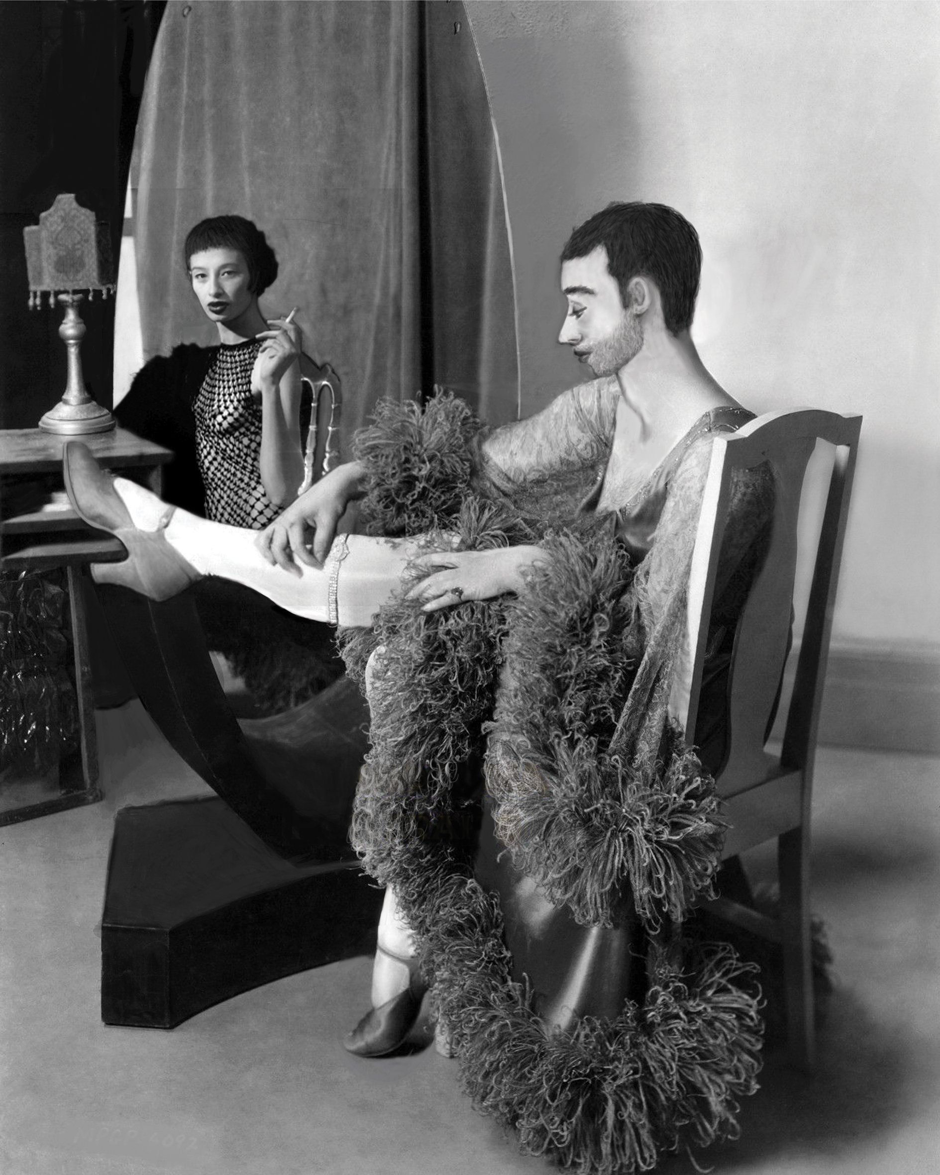 2017 Annie Lam Dessin numérique d'après collage