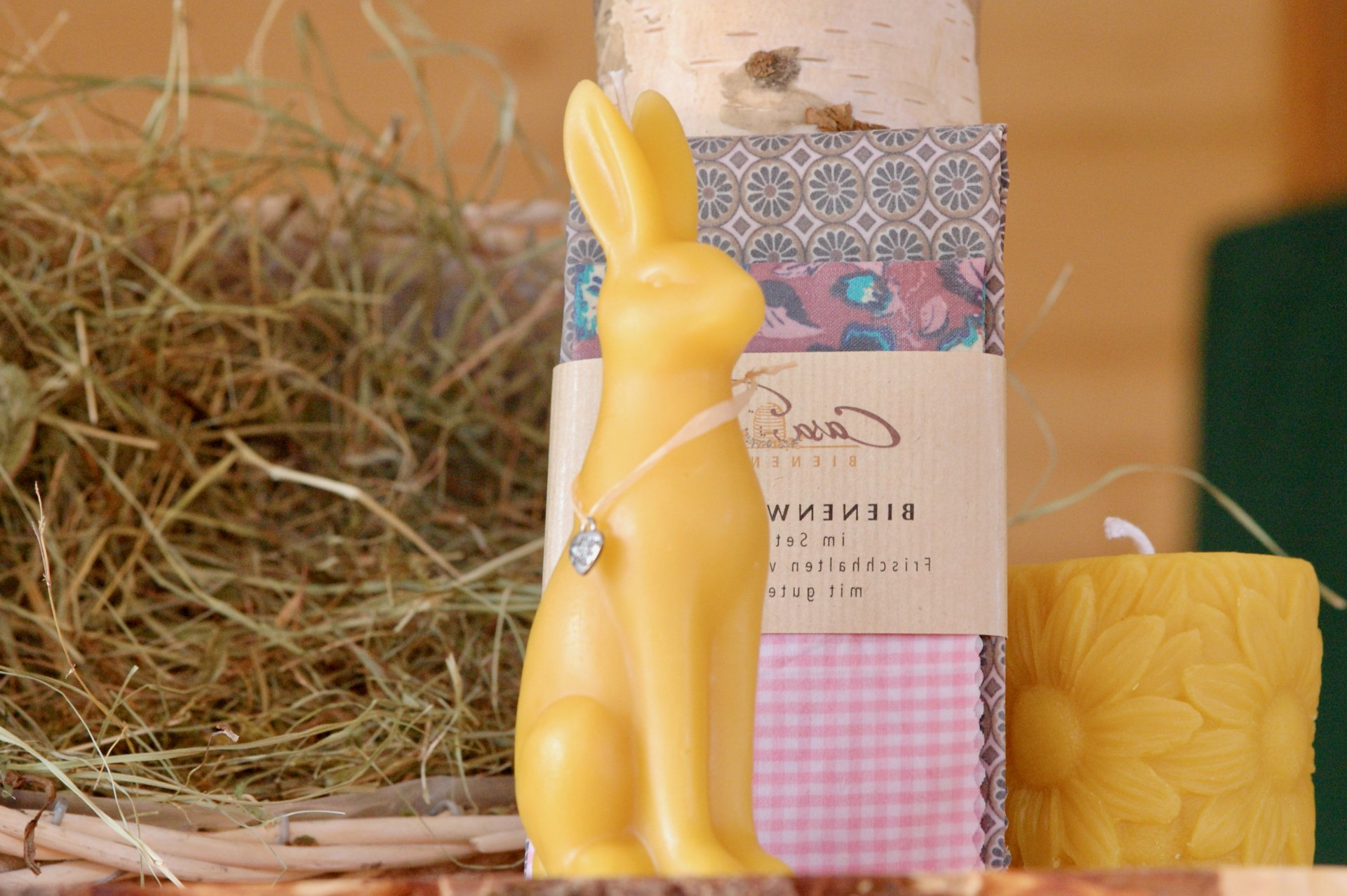 Handgemachte Bienenwachstücher aus eigener Imkerei