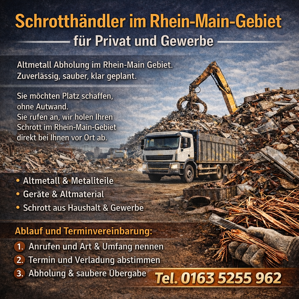 Schrottservice im Rhein-Main -Gebiet