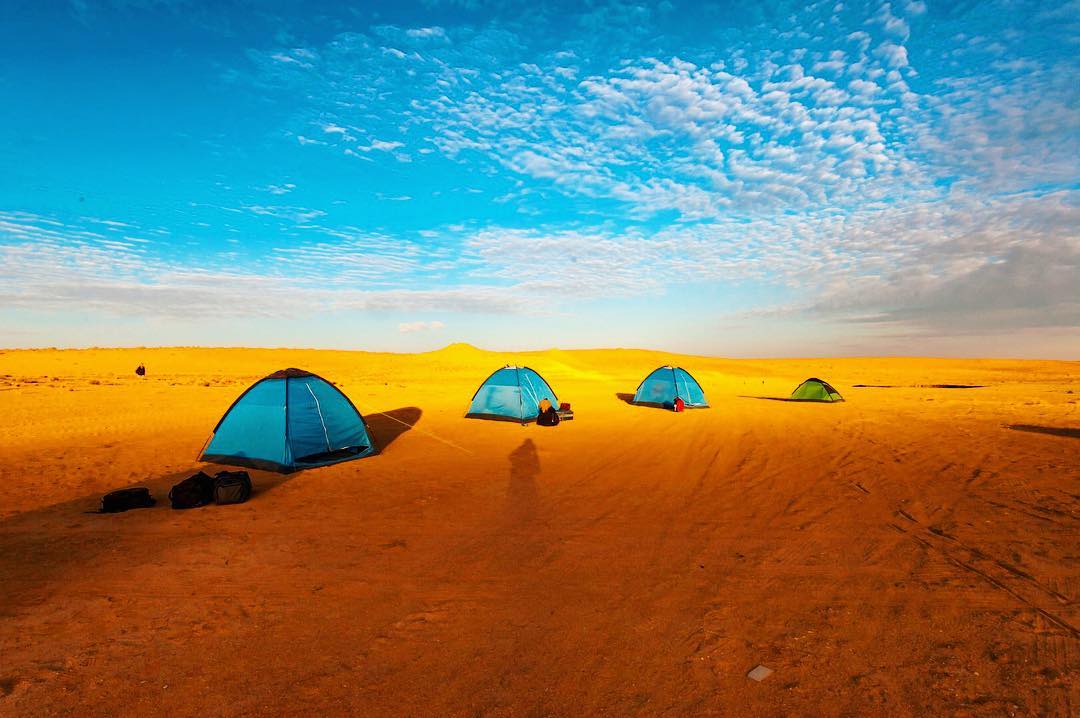 Rundreise Turkmenistan und Usbekistan Zeltcamp in Derweze