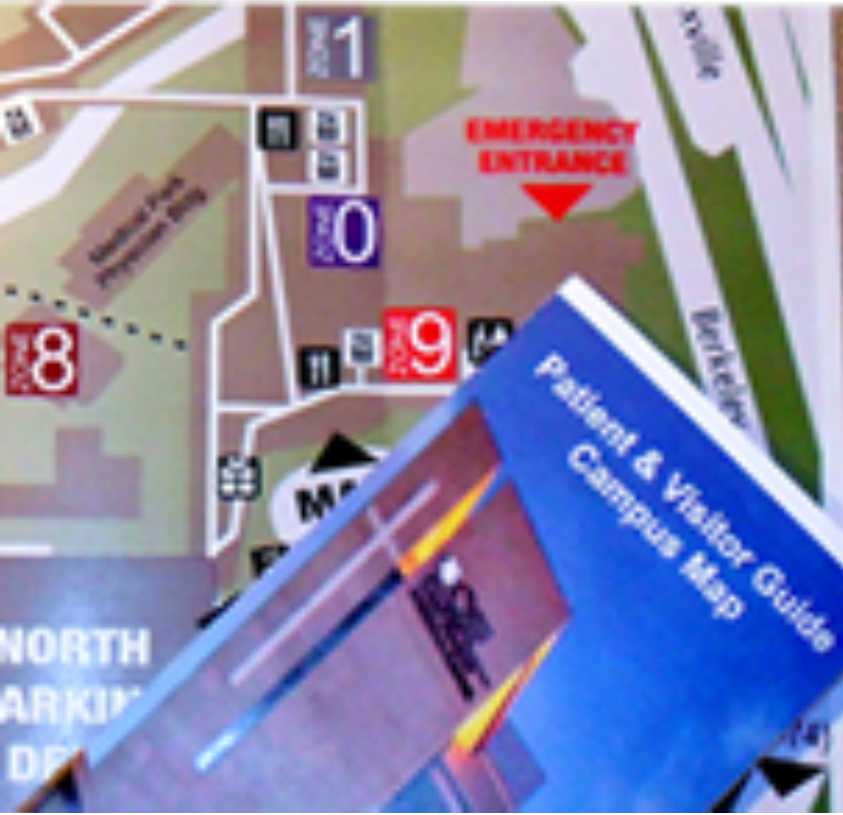 PATIENT VISITOR GUIDES MAPS AND COLLATERAL MATERIALS