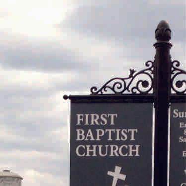 AN EXAMPLE OF AN EXTERIOR COLONIAL SIGN SYSTEM FOR A CONSERVATIVE CHURCH