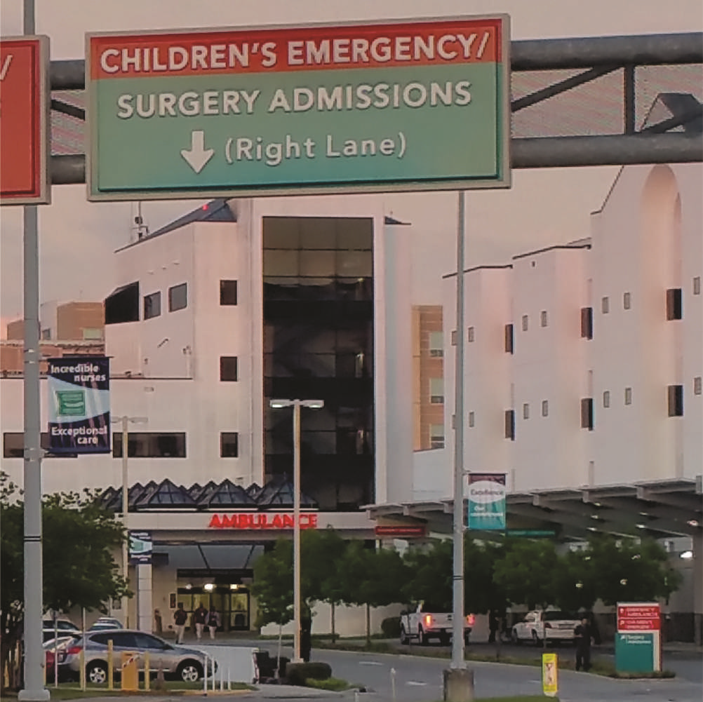 EXTERIOR SIGNS INCLUDING OVER THE ROAD FREESTANDING POLE MOUNTED BANNERS AND INTENALLY ILLUMINATED INDIVDUAL LETTERS