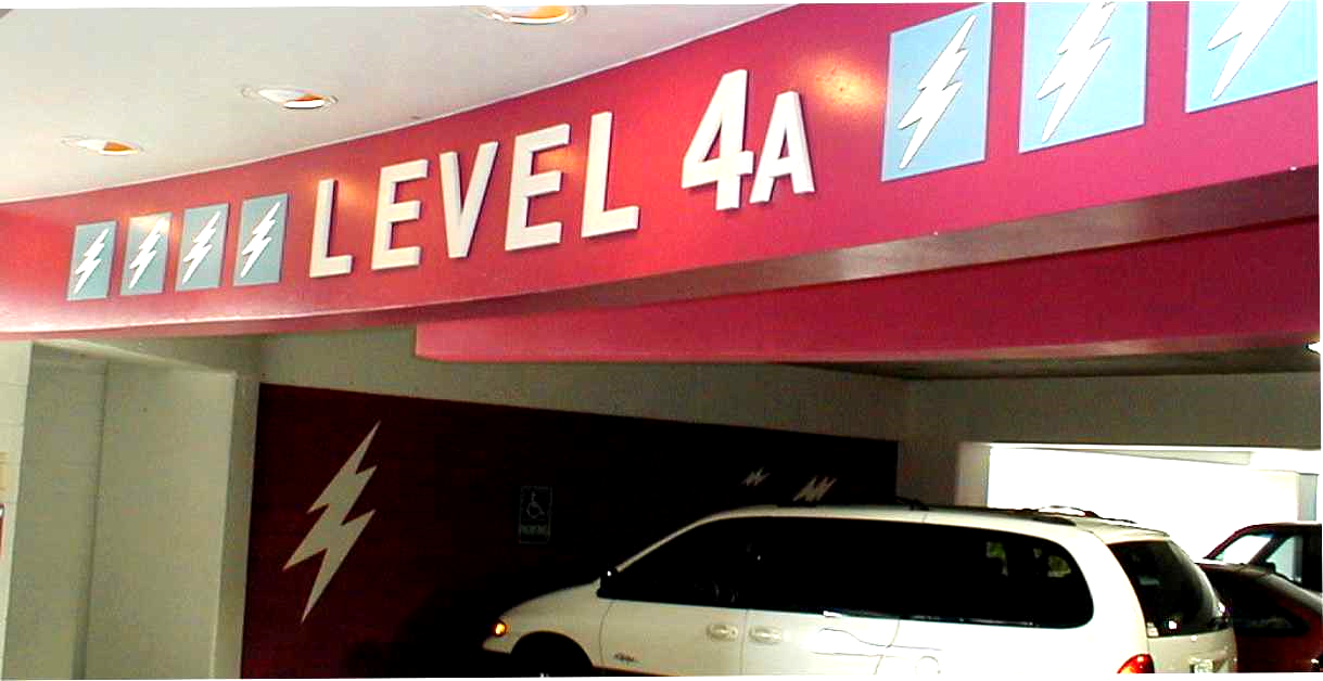 PARKING STRUCTURE GRAPHICS AND DIRECTIONAL SIGNAGE