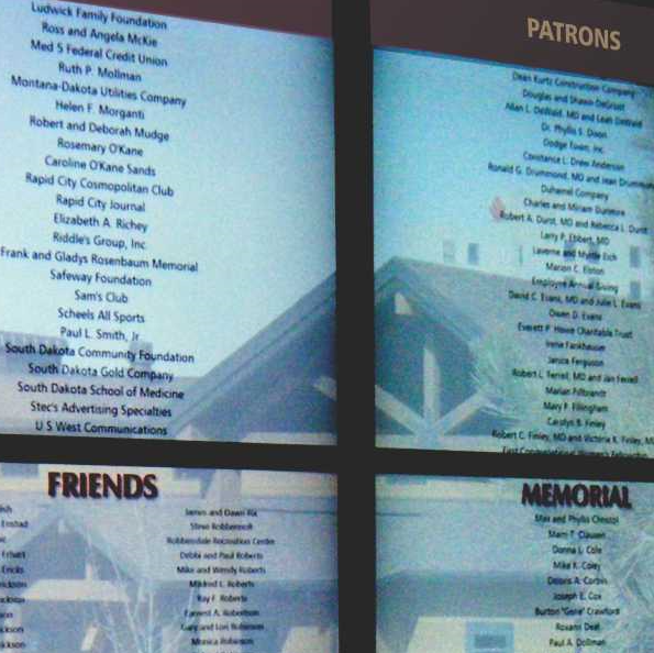 Donor Recognition Honoring Sponsors recognizing employess, board members or Doctors