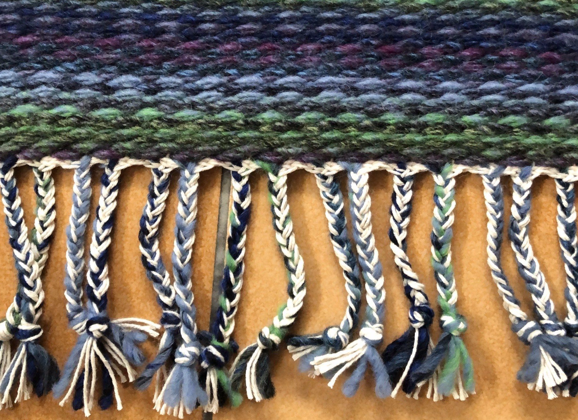 Détail des tresses de Tapis