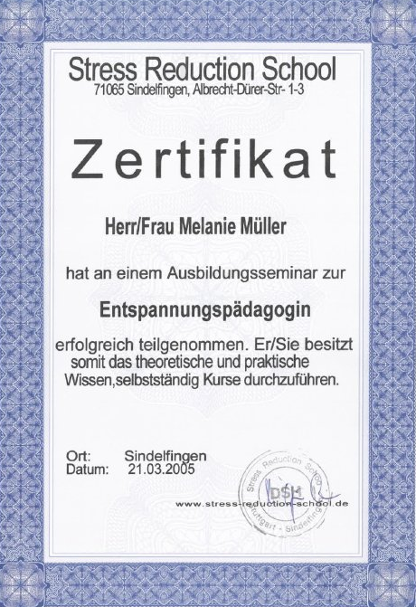 Entspannungspädagogin Entspannungspädagogin