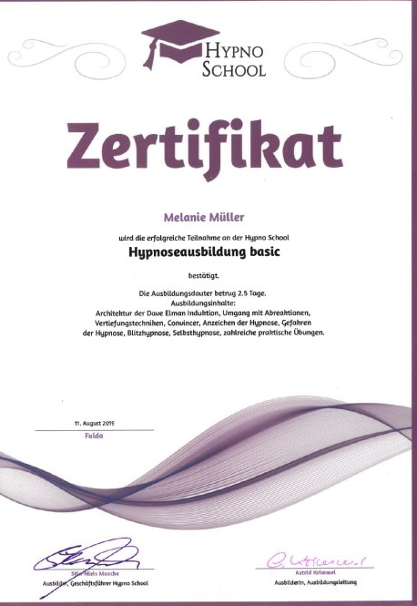 Hypnoseausbildung basic Hypnoseausbildung basic