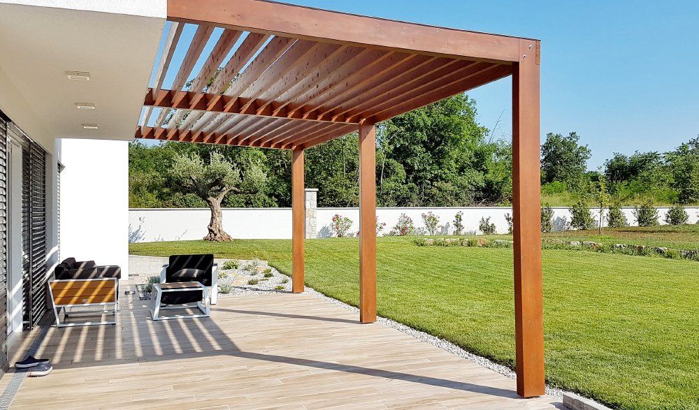 Terrassengestaltung, Lamellendächer