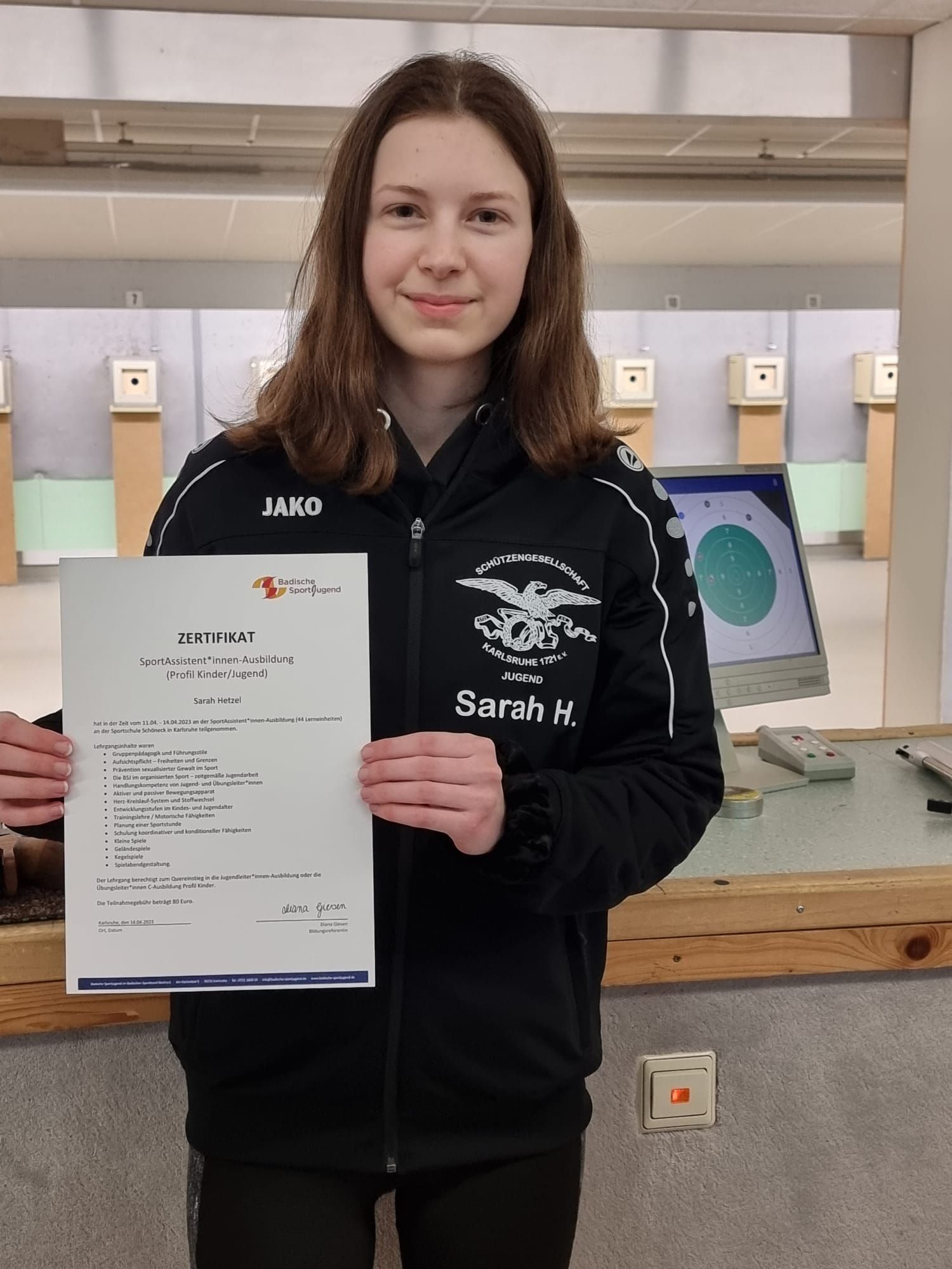 Sarah Hetzel – Neue Trainerassistentin für das Jugend-Team  der Sg KArlsruhe 1721 e. V.