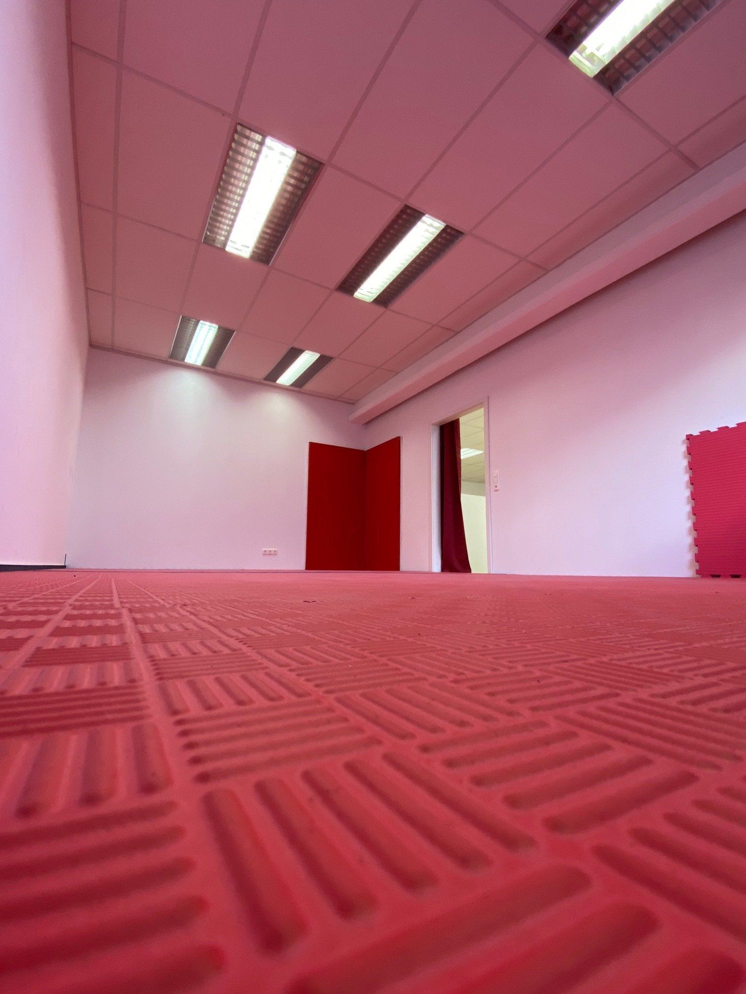 Ausgepolsterter Kampfraum zum Training realistischer Nahkampfsituationen