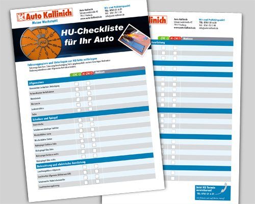 HU-Checkliste HU-Checkliste