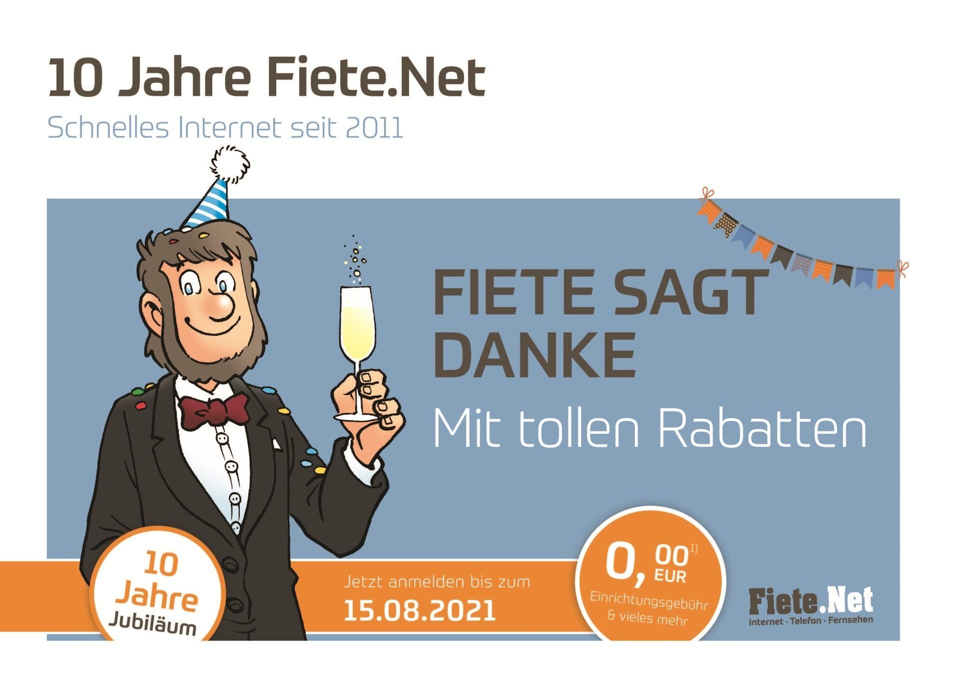 Fiete.Net 10 jähriges Jubiläum!