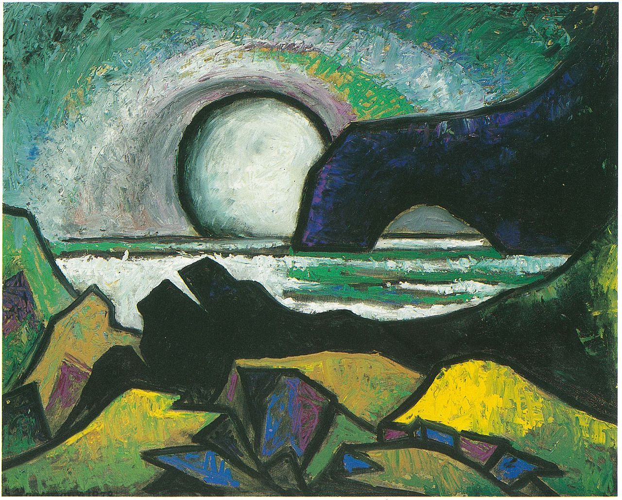 Felsenbrücke auf Island espressionismus island