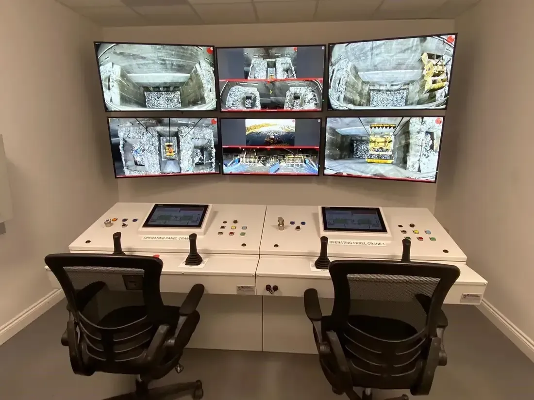 Control room for the waste transfer site