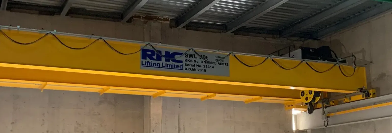 Close up of a 30t gantry crane