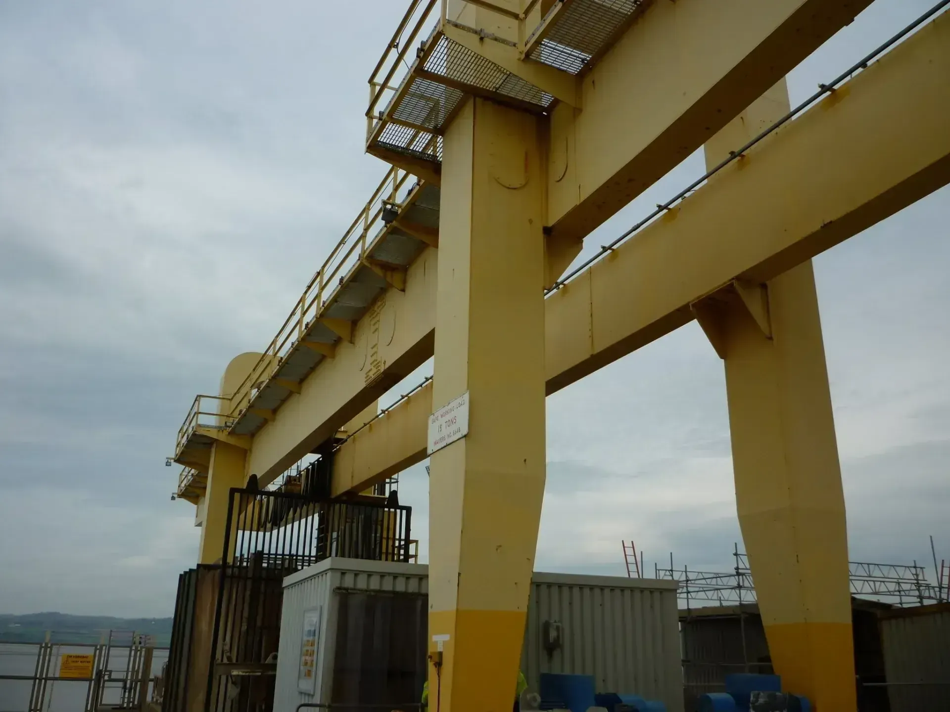 A 18 ton crane before refurbishment