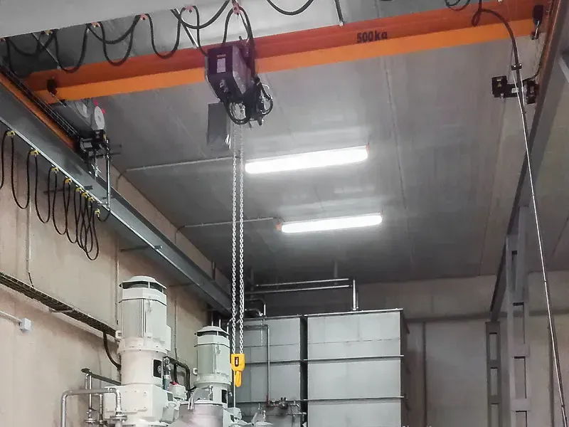 Explosion proof crane with hoist