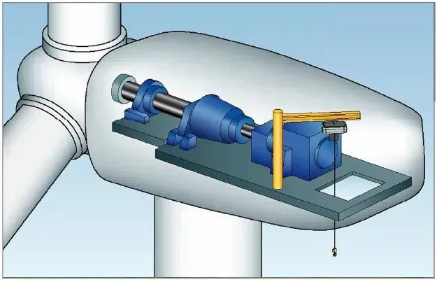 Drawing of jib crane with electric chain hoists