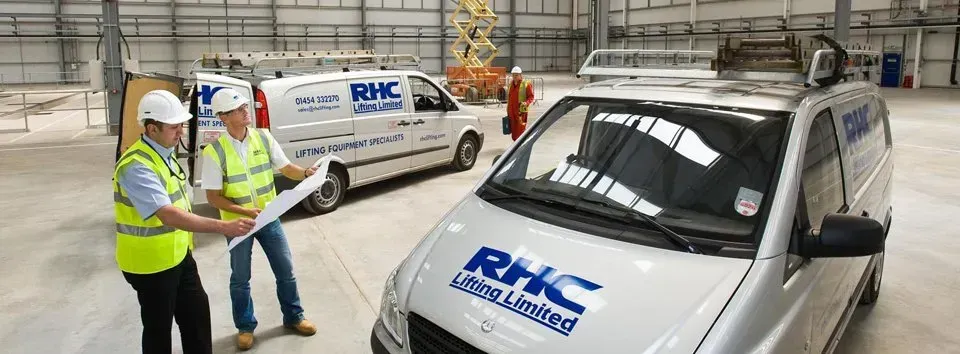 two engineers at lifting consultation