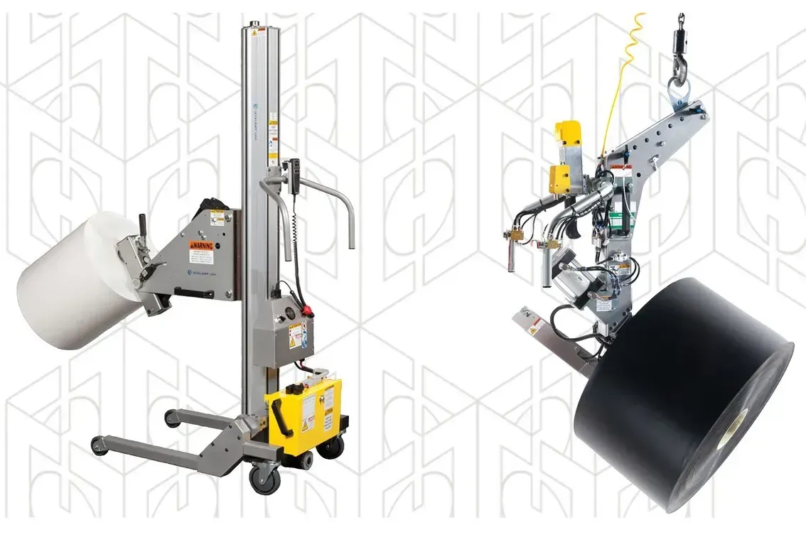 rool and reel handling device