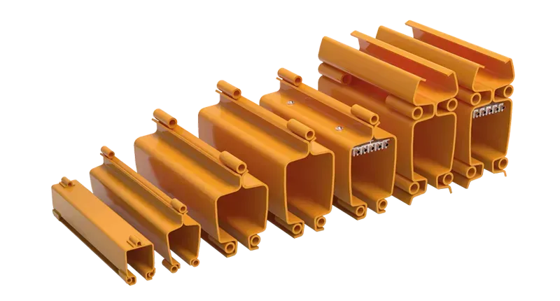 Variety of steel light crane parts