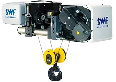 An SWF NOVA wire rope hoist