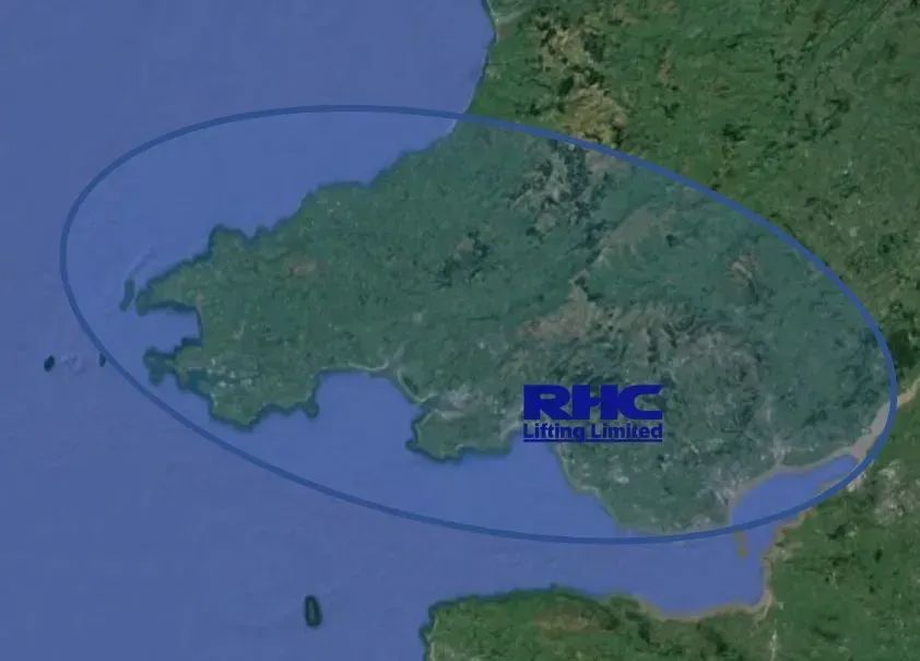 A graphic of a map of the South of Wales, with RHC's Wales branch highlighted
